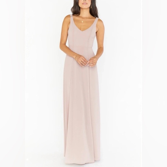 Show Me Your Mumu Jenn Maxi Dress in a Blush Pink - Picture 4 of 9